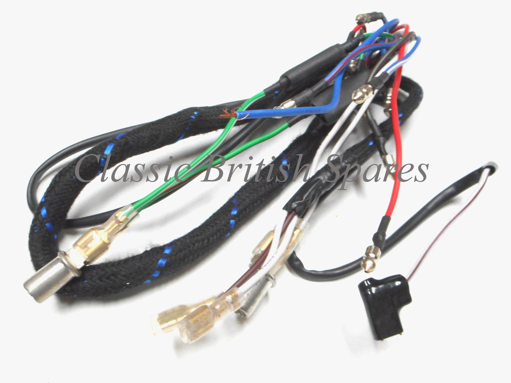 Triumph / BSA Lucas Headlamp Cloth Wiring Harness - 5490711 - 1971-72