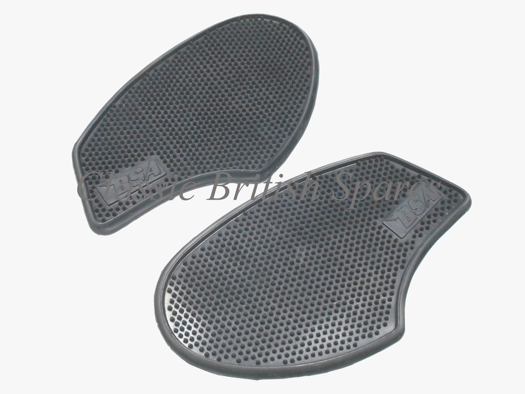 BSA Gas Tank Rubber Knee Pad Set - 82-9722 & 82-9723 - 1968-70 - A65F / B25  / B44SS / C25