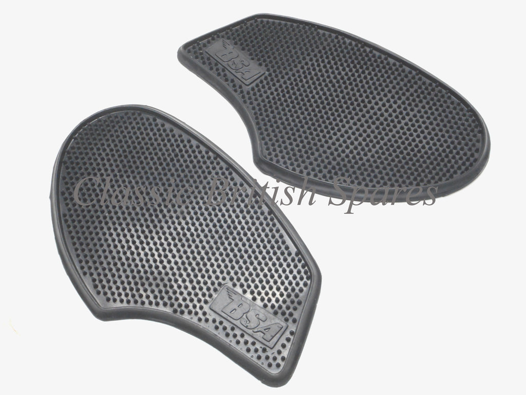 BSA Gas Tank Rubber Knee Pad Set - 82-9722 & 82-9723 - 1968-70 - A65F / B25  / B44SS / C25