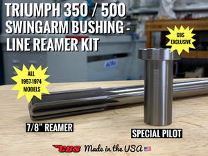 New Product: Triumph 350 / 500 Swingarm Bushing Reamer Kits