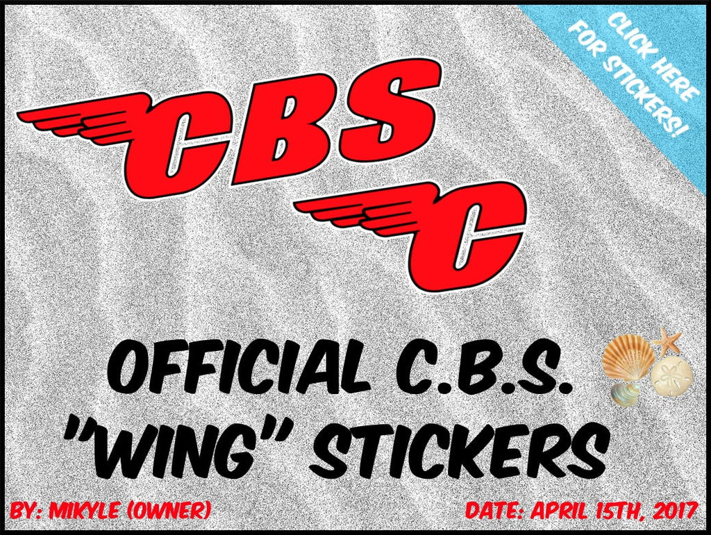 Official C.B.S. "Wing" Stickers