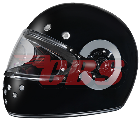 Daytona Retro Helmet - Gloss Black