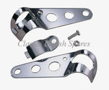 EMGO Universal Headlight Brackets - Chrome